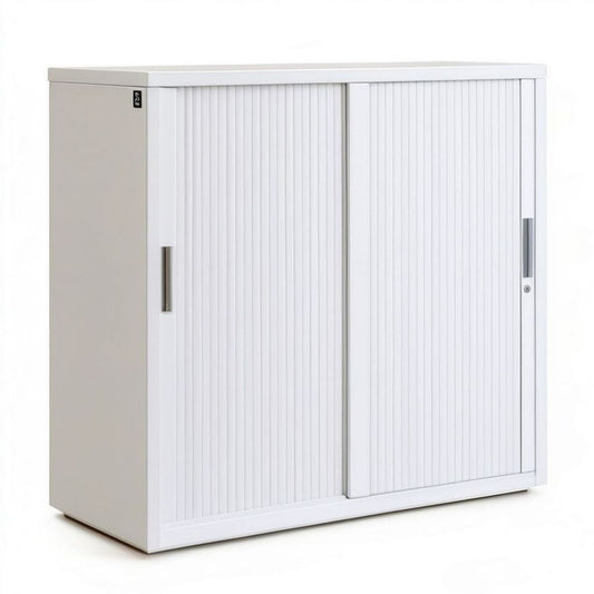Stahl-Rollladenschrank Weiss 120 x 45 x 100 cm