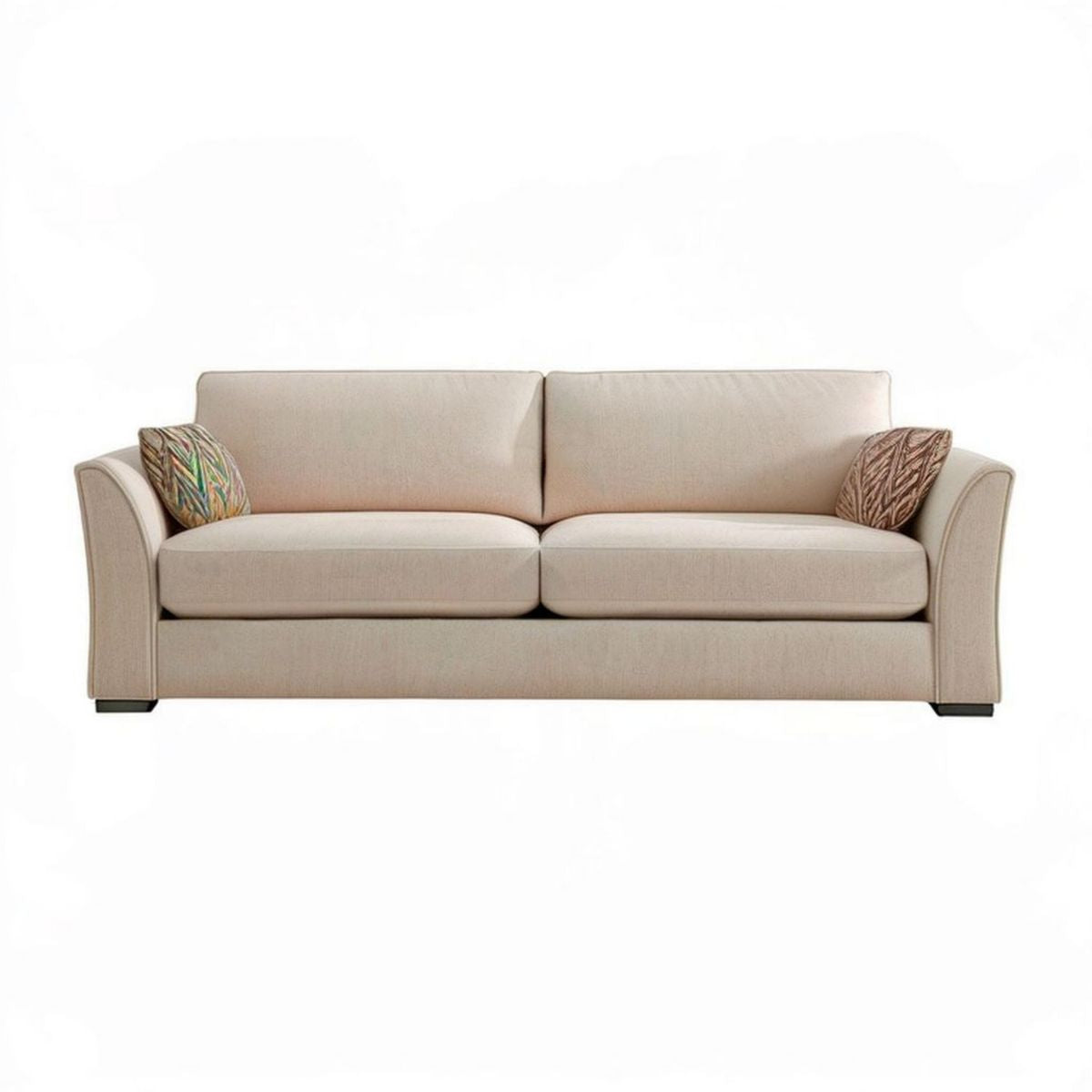 Beiges 2-Sitzer-Sofa mit Polyesterbezug, 180 × 90 × 85 cm